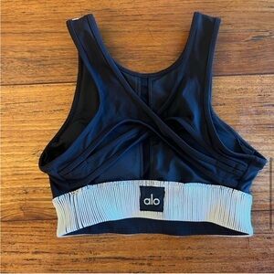 ALO Yoga Black and White Bra Top
